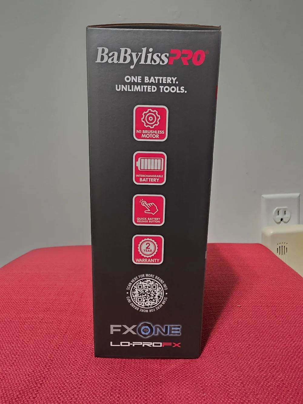 BaByliss FXONE Red Cordless Hair Clipper & Trimmer Set